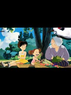 [x]【手描きジブリ】「となりのトトロ」サツキとメイとおばあちゃん - YouTube