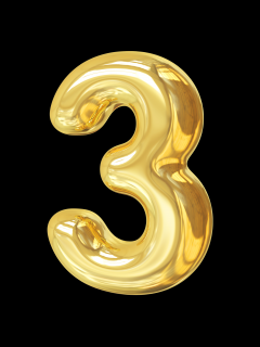 [x]número de oro 3 11298016 PNG