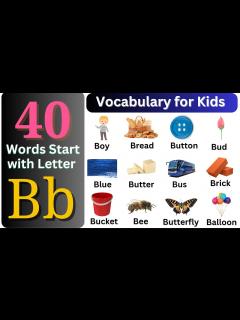 [x]Letter B words for Kids – B Letter Words – English Vocabulary – Learn ...