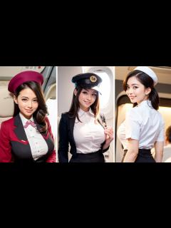 [x][AI美女] 魅力キャビンアテンダント | 魅力空姐 | 매력적인 승무원 | Charming Flight Attendants ...
