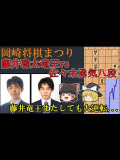 [x]藤井聡太竜王 鬼のような大逆転！ 第30回岡崎将棋まつり 藤井聡太竜王vs佐々木勇気八段【将棋