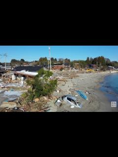 [x]能登半島地震1カ月 ドローンで見た被災地 能登町・珠洲市の津波被害 - 毎日動画