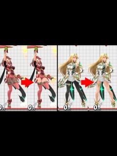[x]スマブラSPのホムラ･ヒカリの脚を編集で原作風に色替えしてみた - YouTube