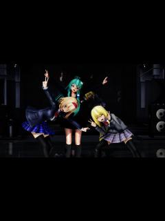 [x]スノートリック 霧雨魔理沙 東風谷早苗 アリス・マーガトロイド JKスタイル 【Ray-MMD1.52 ぱんつ注意