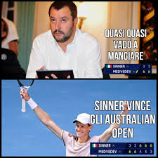 Sirio on X: \com'è andata... #Sinner #Salvini #SinnerMedvedev ...